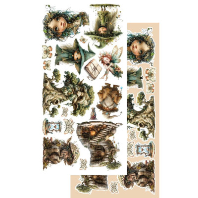 Tales of Moss and Fern  Recortables 30x30 cm - Alchemy of Art
