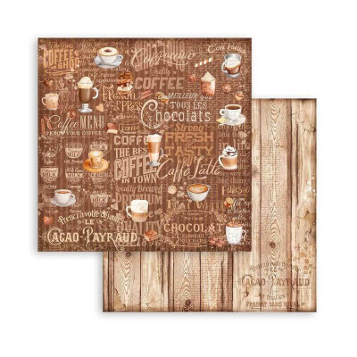 Coffe and Chocolate Maxi Backgrounds Selection 30x30 cm - Stamperia