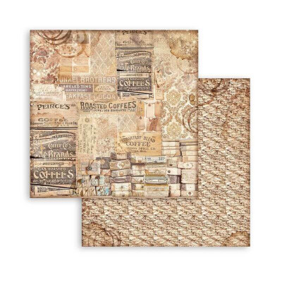 Coffe and Chocolate Maxi Backgrounds Selection 30x30 cm - Stamperia