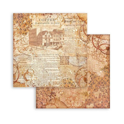 Coffe and Chocolate Maxi Backgrounds Selection 30x30 cm - Stamperia