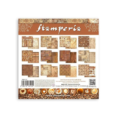Coffe and Chocolate Maxi Backgrounds Selection 30x30 cm - Stamperia