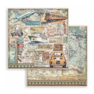 Art of Travelling 30x30 cm - Stamperia