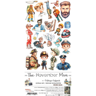 The November Man Recortables 15 x30 - Craft O´Clock