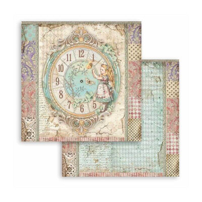 Alice In Wonderland and Trough the Looking Glass 30x30 cm - Stamperia