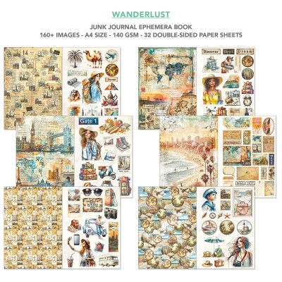 Wanderlust Ephermera book A4 - Ciao bella