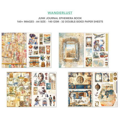 Wanderlust Ephermera book A4 - Ciao bella
