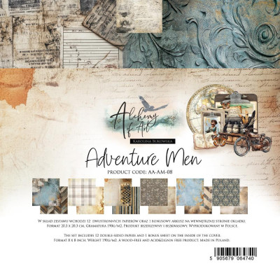 Adventure Men 20x20 cm - Alchemy of Art