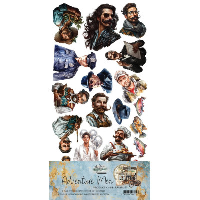 Adventure Men-  Recortables 30x15 cm - Alchemy of Art