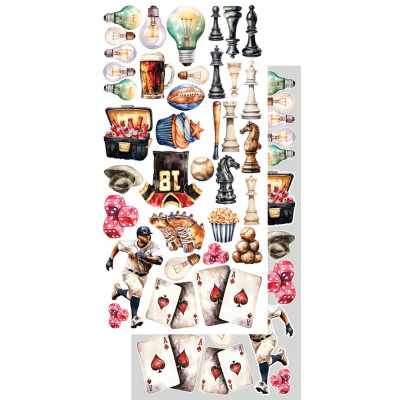 Adventure Men-  Recortables 30x15 cm - Alchemy of Art