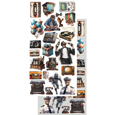 Adventure Men-  Recortables 30x15 cm - Alchemy of Art