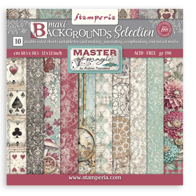 Master Of Magic MaxiBackgrounds 30x30 cm  - Stamperia
