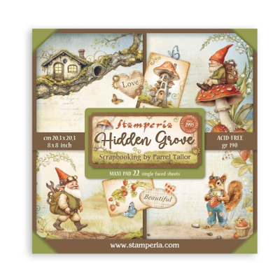Hidden Grove 20x20 cm (22 hojas)- Stamperia