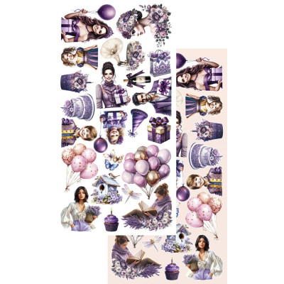 In Purple Color   Recortables 30x15 cm - Alchemy of Art