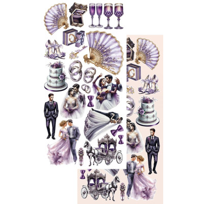 In Purple Color   Recortables 30x15 cm - Alchemy of Art