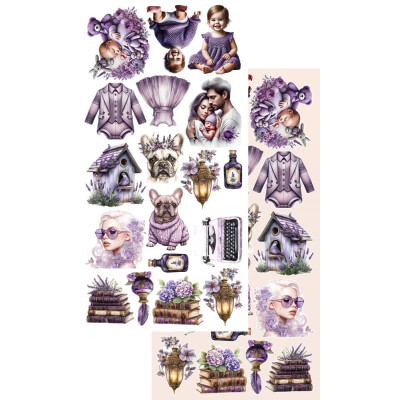 In Purple Color   Recortables 30x15 cm - Alchemy of Art