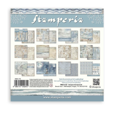 Silent Sea Maxi Backgrounds Selection 30x30 cm  - Stamperia