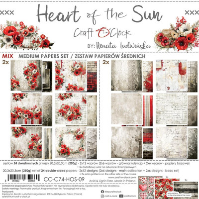 Heart of the Sun 20X20 cm  Papel + Básicos- Craft O´Clock