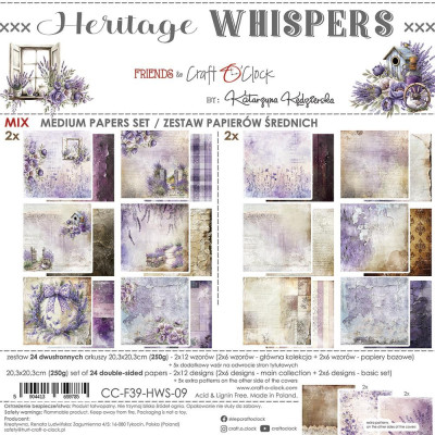 Heritage Whispers 20X20 cm  Papel + Básicos- Craft O´Clock