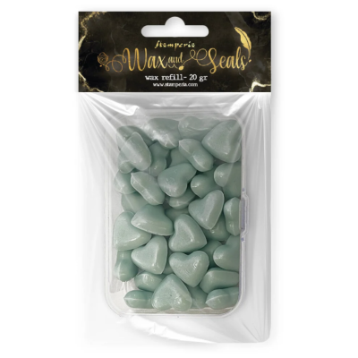 Wax and Seals CORAZÓN verde mint- Stamperia