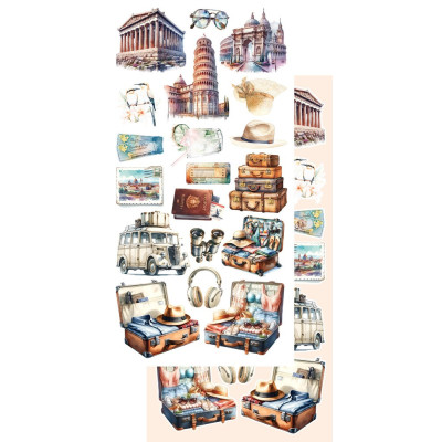 Memories From The Trip  Recortables 30x15 cm - Alchemy of Art