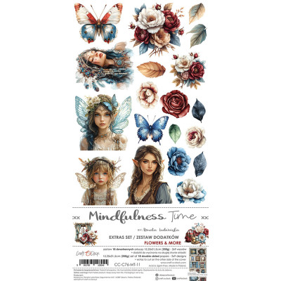 Midfulness Time Flores  Recortables 15 x30 - Craft O´Clock