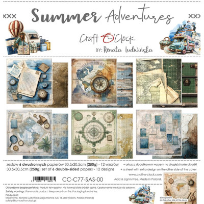 Summer Adventure 30x30 cm - Craft O´Clock