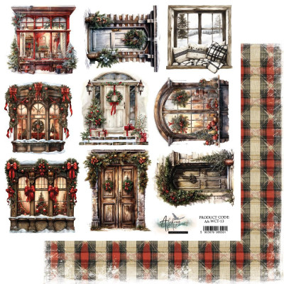 Wonderful Christmas Time  Recortable 30x30 cm - Alchemy of Art