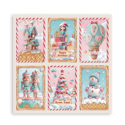 Candy Christmas 30x30 cm (22 hojas)  - Stamperia