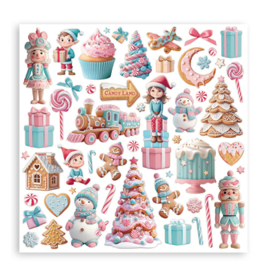 Candy Christmas 30x30 cm (22 hojas)  - Stamperia