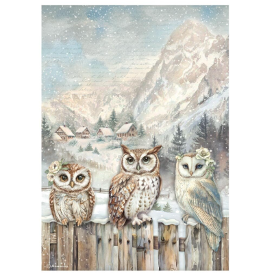The Owl´s House Papel de Arroz A4- Stamperia