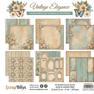 Vintage Elegance 6x6- Scrapboys