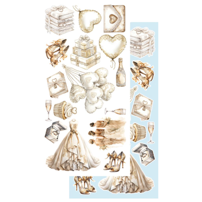 In Shades of Blue  Recortables 30x15 cm - Alchemy of Art