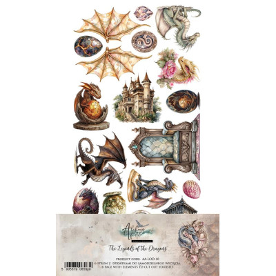 The Legends of the Dragons  Recortables 30x15 cm - Alchemy of Art