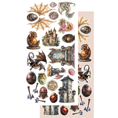 The Legends of the Dragons  Recortables 30x15 cm - Alchemy of Art