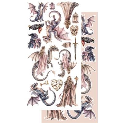The Legends of the Dragons  Recortables 30x15 cm - Alchemy of Art