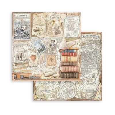Vintage Library 30x30 cm - Stamperia