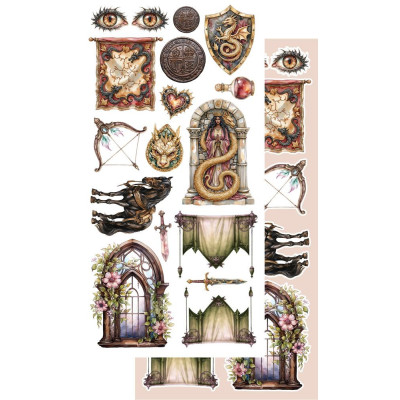 The Legends of the Dragons  Recortables 30x15 cm - Alchemy of Art