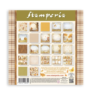 Whispering Woods 8x8 cm (22 hojas)  - Stamperia