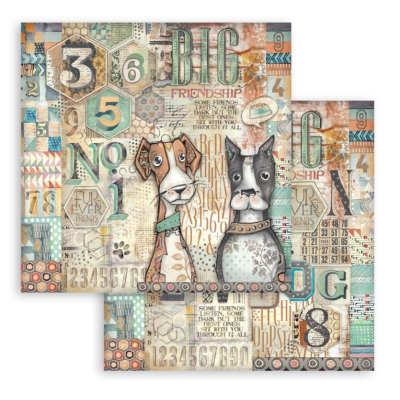 Furry Friends 8x8  Stamperia