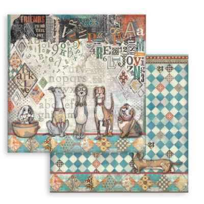 Furry Friends 8x8  Stamperia