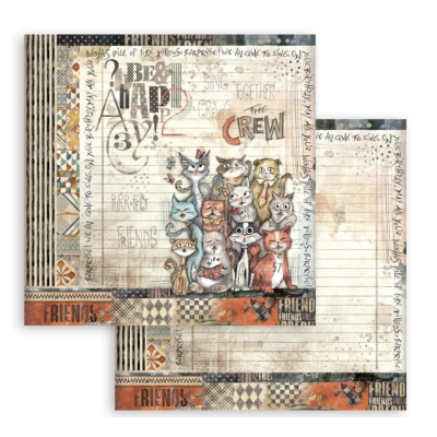Furry Friends 8x8  Stamperia