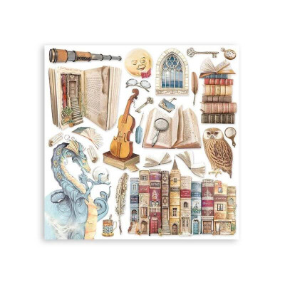 Vintage Library 30x30 cm - Stamperia
