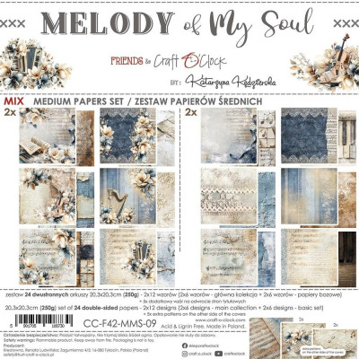 Melody of my Soul 20X20 cm  Papel + Básicos- Craft O´Clock
