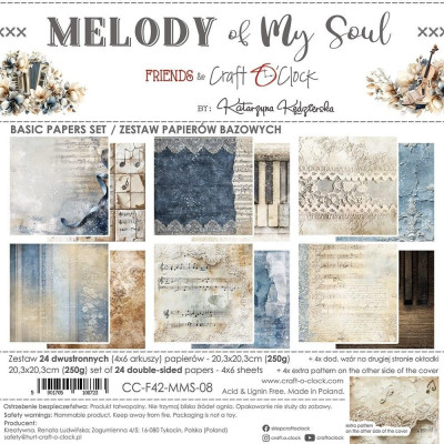 Melody of my Soul 20X20 cm  Papel + Básicos- Craft O´Clock