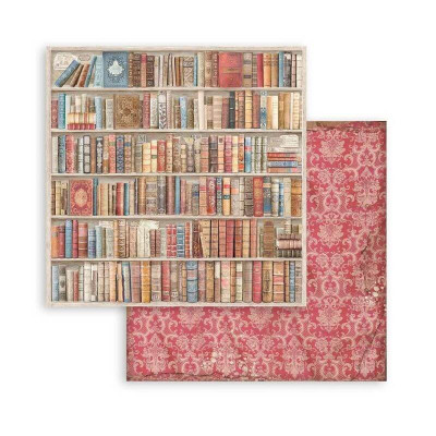 Vintage Library Maxi Backgrounds Selection 30x30 cm - Stamperia