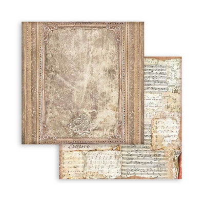Vintage Library Maxi Backgrounds Selection 30x30 cm - Stamperia