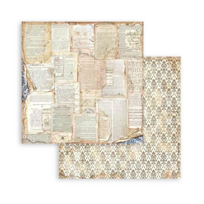 Vintage Library Maxi Backgrounds Selection 30x30 cm - Stamperia