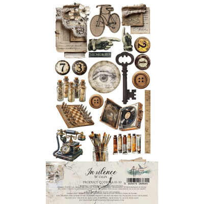In Silence  Recortables 30x15 cm - Alchemy of Art