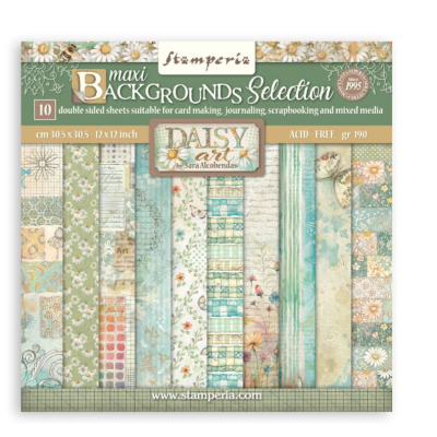 Daisy Art Maxi Backgrounds Selection 30x30 cm  - Stamperia