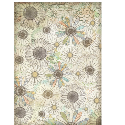 Daisy Art Papel de Arroz A4- Stamperia